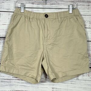Chubbies Men's Chino Shorts 5.5 Inseam Size SMALL Khaki Elastic Waist Tan Preppy